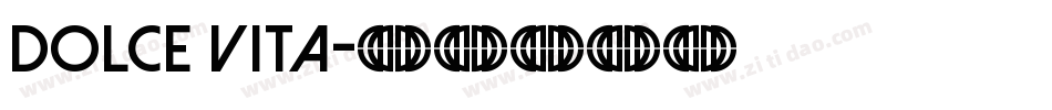 Dolce Vita字体转换